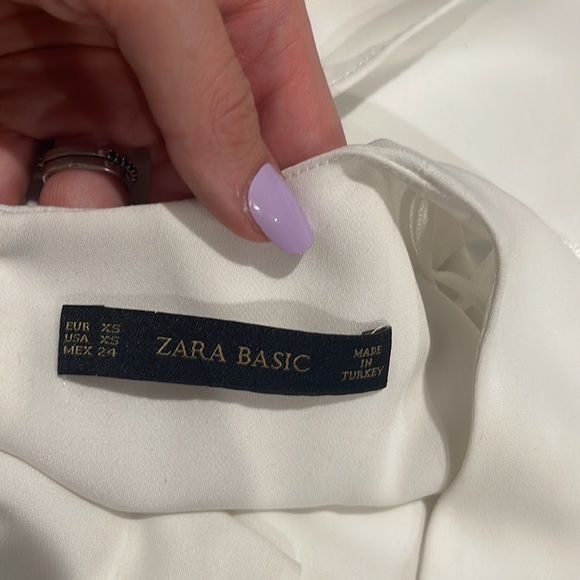 Zara | Basics White Flowy Tank - Picture 5 of 9